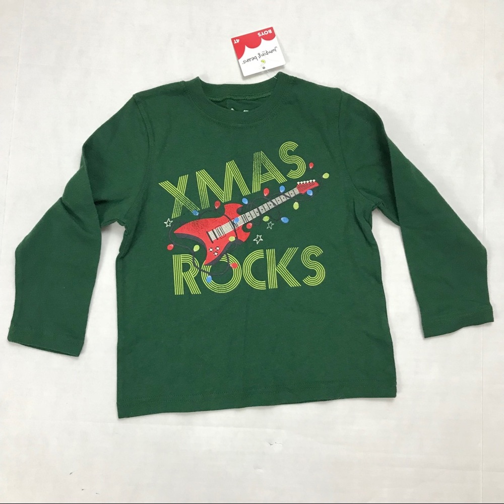 Christmas Xmas Rocks Graphic Tee Boys Toddler 4T